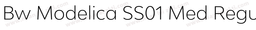 Bw Modelica SS01 Med Regular字体转换